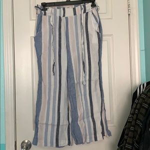 Striped Flowy Pants